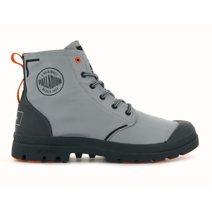 Bottes Palladium Pallafin Recycle Homme Grise | FR DFQ680Y